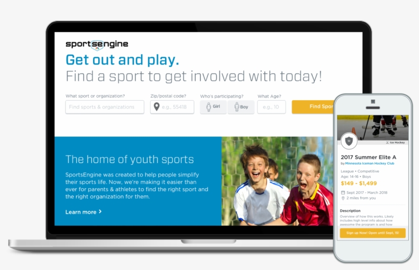 Sportsengine Launches North America's Largest Youth - Sports, transparent png #6324224