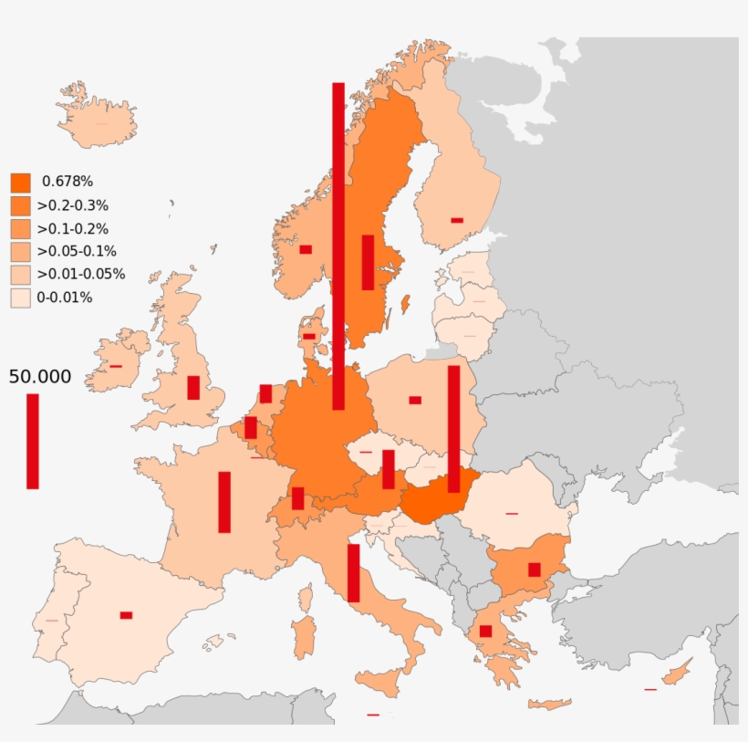 Migrant Crisis Q&a - Subregions Of Europe, transparent png #6324423