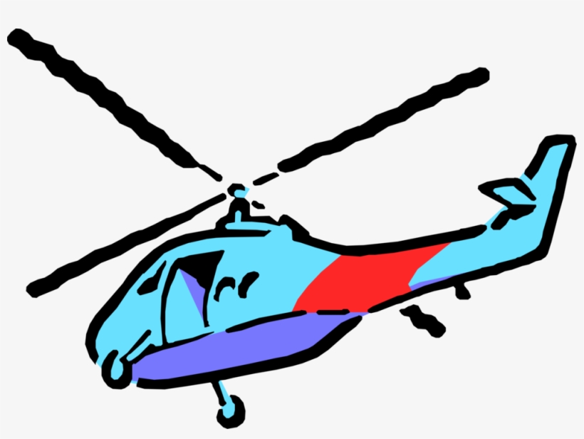 Vector Illustration Of Helicopter Rotorcraft Applies, transparent png #6324691