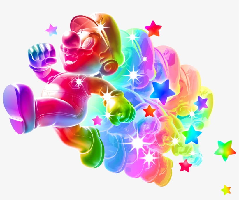 2000cb=20180720011457 - Super Mario Rainbow Star, transparent png #6325240