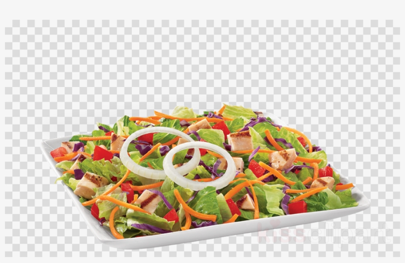Download Grilled Chicken Garden Greens Salad Clipart - Salad, transparent png #6325788