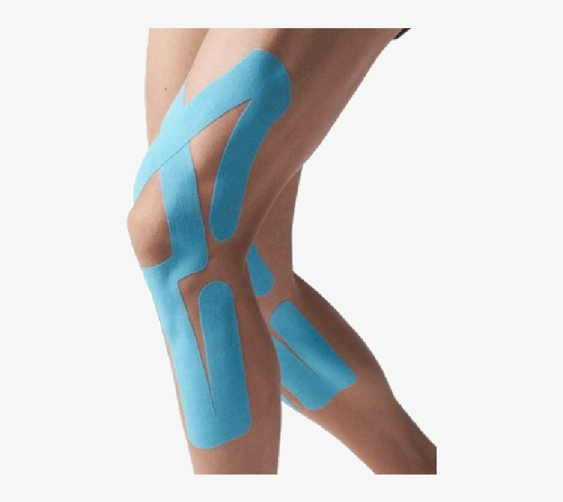 Spidertech Precut Full Knee Tape - Kinesio Tape Knee, transparent png #6325937
