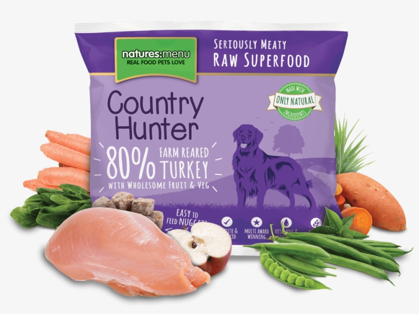 Country Hunter Raw Superfood Nuggets Farm Reared Turkey - Natures Menu Country Hunter British Lamb Nuggets Dog, transparent png #6326216