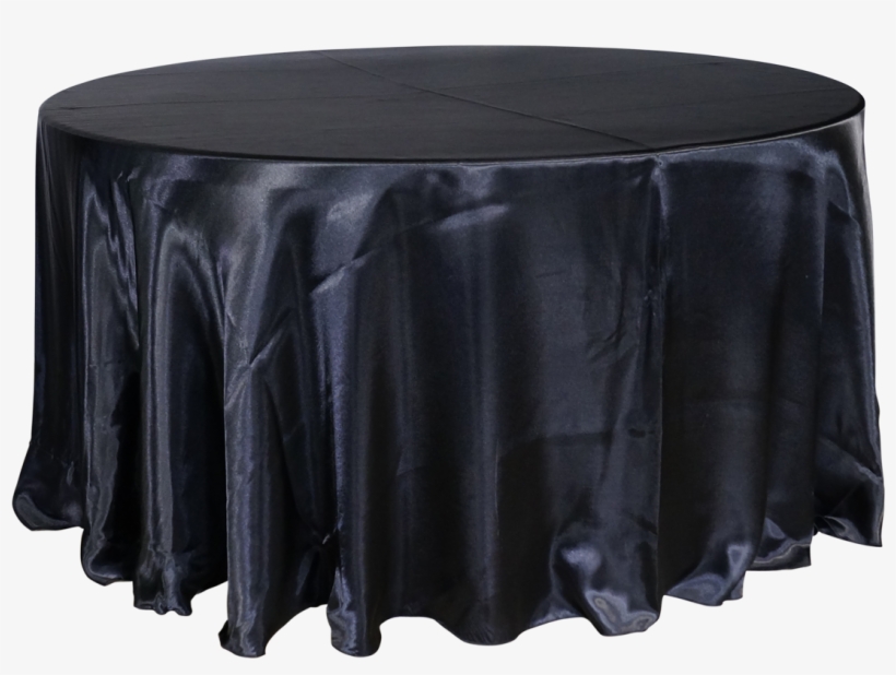 Economy Shiny Satin 132" Round Tablecloth - Satin, transparent png #6326488