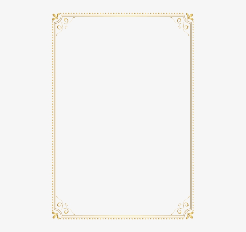 Download Gold Border Frame Clipart Png Photo - Gold Border For Word, transparent png #6326673