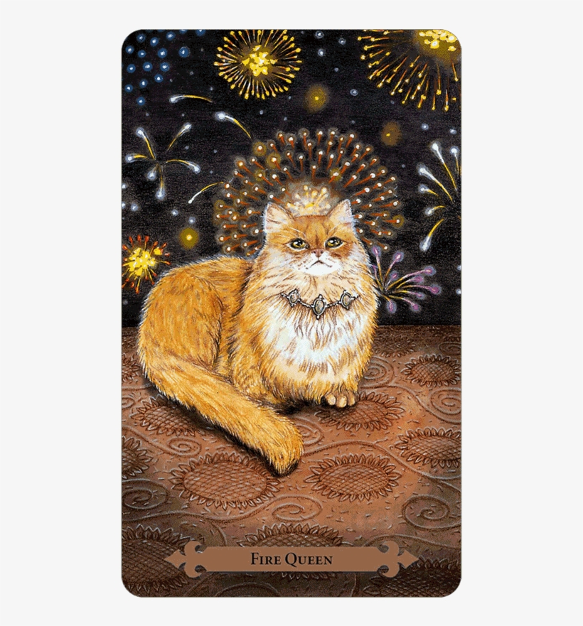 Main Menu Sky Kitten Fire Queen - Mystical Cats Tarot, transparent png #6326881