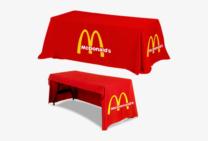 3 Sided Custom Full Color Table Cover - Printed Table Covers, transparent png #6326941