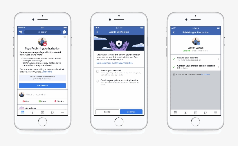Facebook Adds New Authorization Process For Page Managers - Authorization, transparent png #6327042