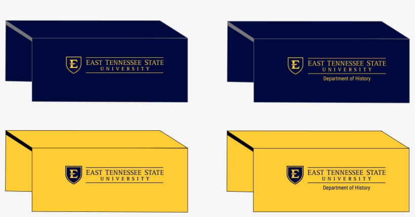 The Etsu Logo Will Be Displayed On The Tablecloth, - East Tennessee State University, transparent png #6327643