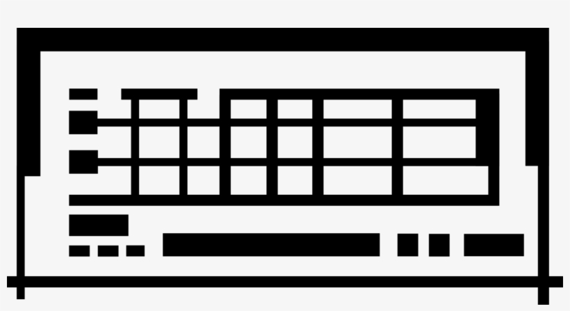 Vector Illustration Of Computer Keyboard For Input - Bed Frame, transparent png #6327645