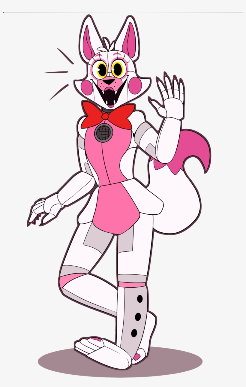 Funtime Foxy, Fnaf Sister Location, Freddy S, Five - Funtime Foxy Art Cute, transparent png #6327701