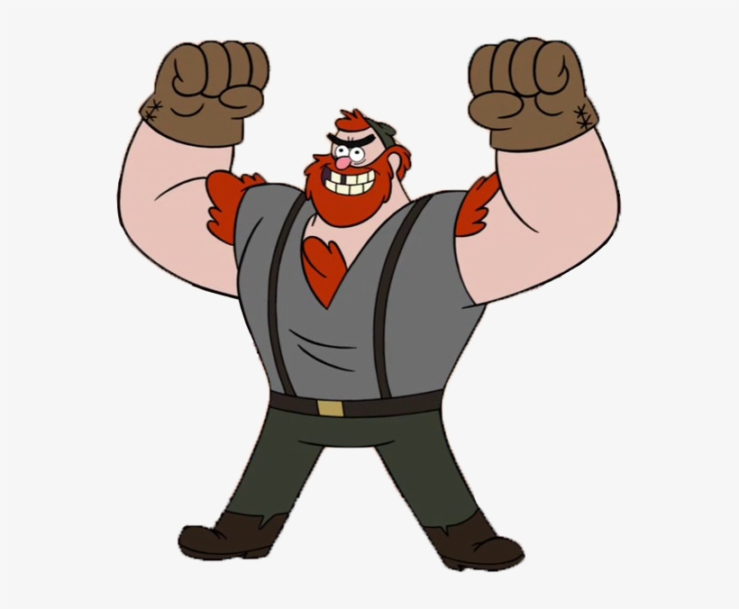 Manly Dan Appearance - Leñador De Gravity Falls, transparent png #6328433