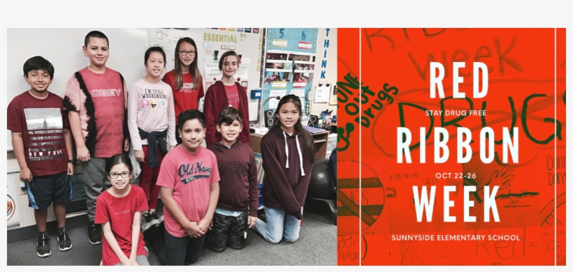 Sunnyside Students Celebrate Red Ribbon 🎀 Week - Milan Fashion Week 2012, transparent png #6329181