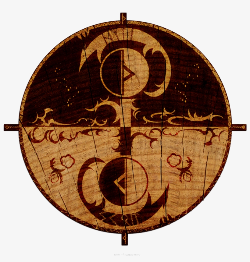 The Wheel Of Hrothvitnir's Whelps By ~twaravenmotifs - Lobos Hati Y Skoll, transparent png #6329583