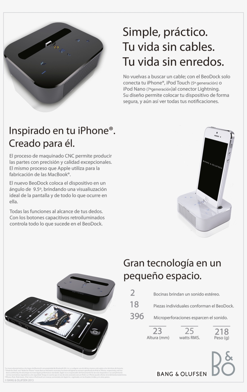 Minimalist Speaker And Charging Station - Bang & Olufsen, transparent png #6329911