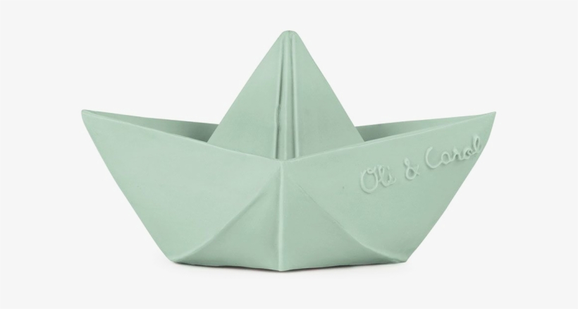 Mint Boat Rubber Toy - Oli And Carol Origami Boat Mint, transparent png #6330528