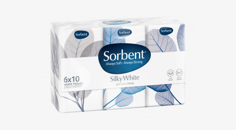 Sorbent Pocket Pack 10s Facial Tissue - Sorbent Facial Tissues White 275 Pack, transparent png #6332213
