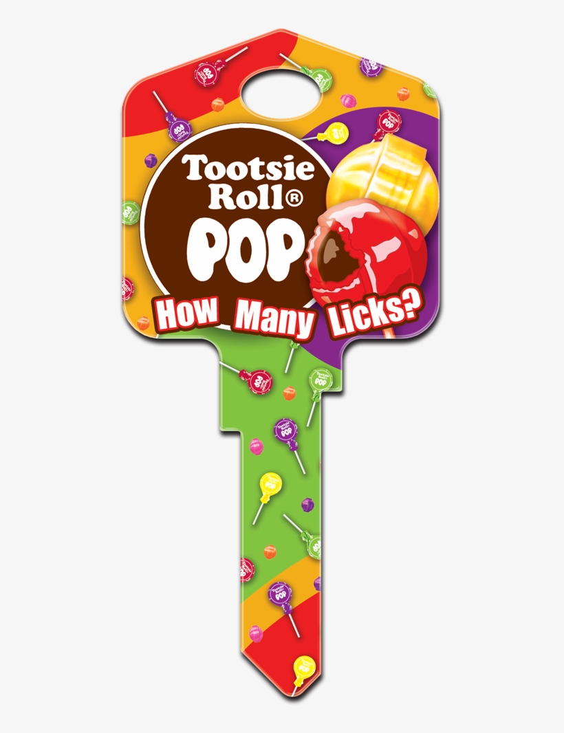 Tootsie Pop Candy Licensed Painted House Key With Mr - Advanced Graphics 1463 Tootsie Pop Cherry - 66" X 27", transparent png #6332552