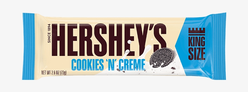Hersheys Cookies & Cream King Size 73g, transparent png #6332785