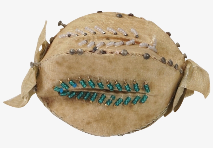 Circa 1830 Georgian Pin Cushion Rare Individual 1" - Softball, transparent png #6333162