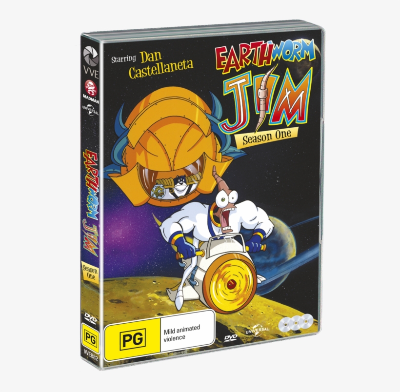 Earthworm Jim Season - Earthworm Jim Season 1 - Dvd, transparent png #6333398