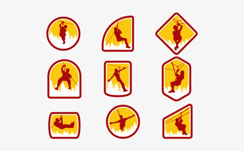 Zipline Vector Illustration - Vector Graphics, transparent png #6334408