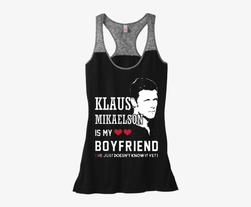 Klaus Mikaelson Is My Boyfriend - Dogs Are Good Varsity Tank, transparent png #6335011