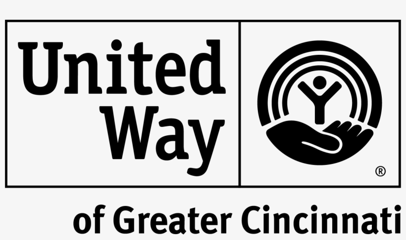 Web - United Way Logo Black And White, transparent png #6335116