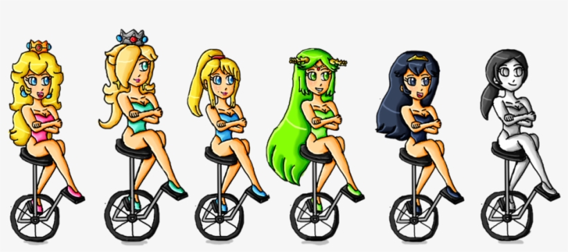 Clip Mac - Girl On Unicycle, transparent png #6335117