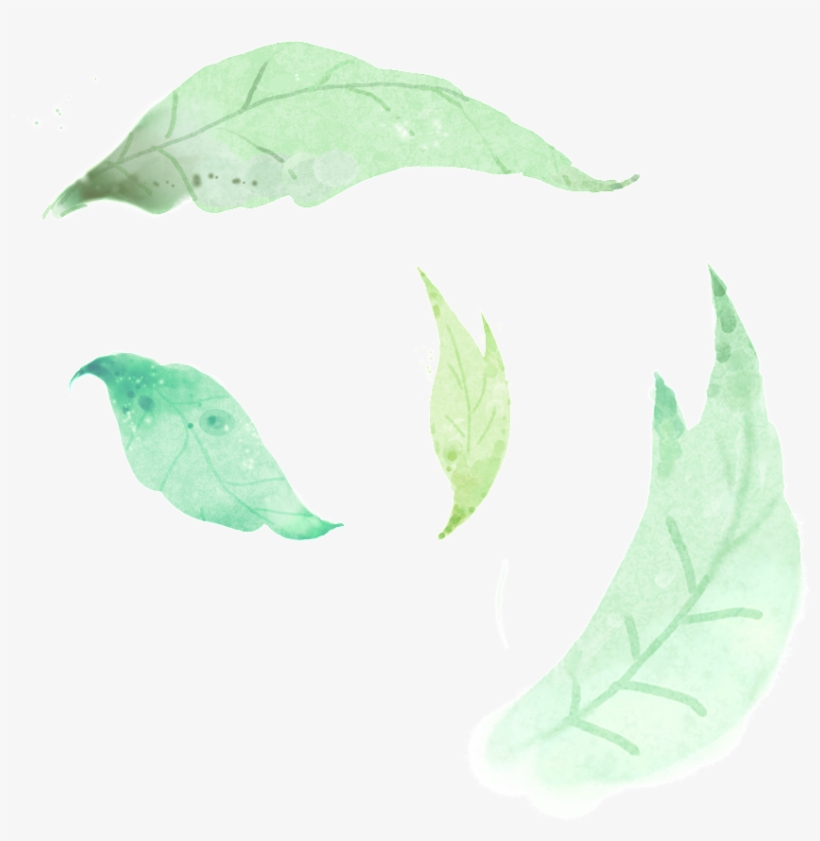 Beautiful Hand Painted Leaf Png Hd, transparent png #6335672