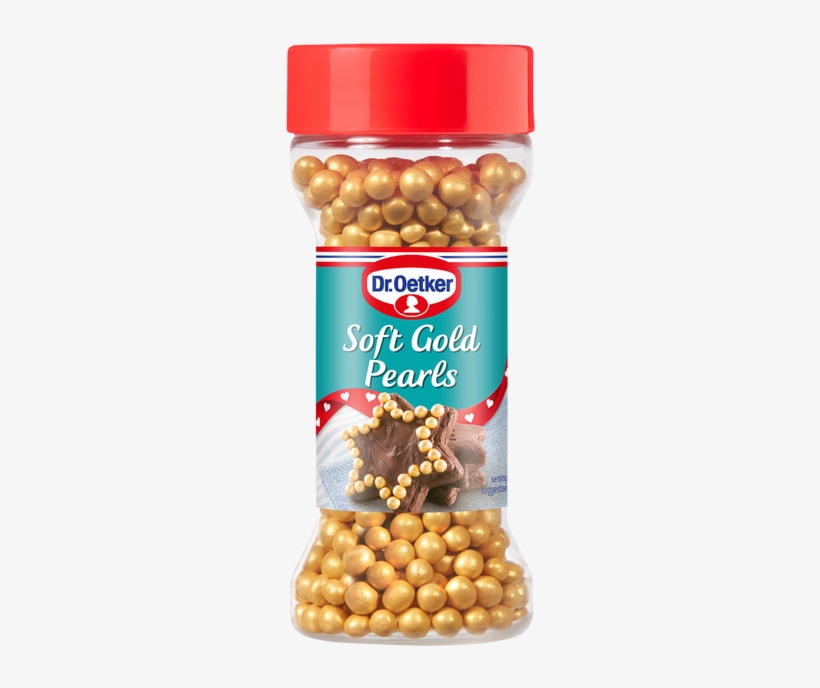 Soft Gold Pearls Are Coated Sugar Pearls With A Soft - Dr Oetker Family Favourite Hundreds And Thousands Jar,, transparent png #6335729