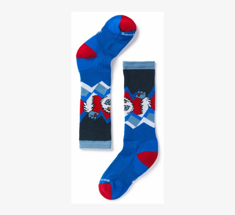 K Winter Sport Yeti In Bright Blue - Smartwool Kids' Wintersport Yeti Socks, transparent png #6336722