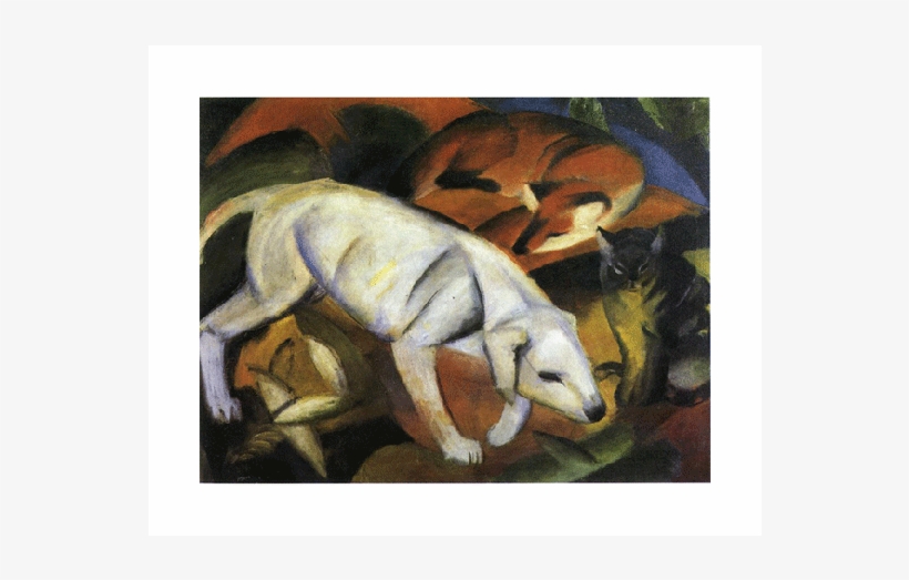 A Dog - Franz Marc Paintings Animals, transparent png #6337211