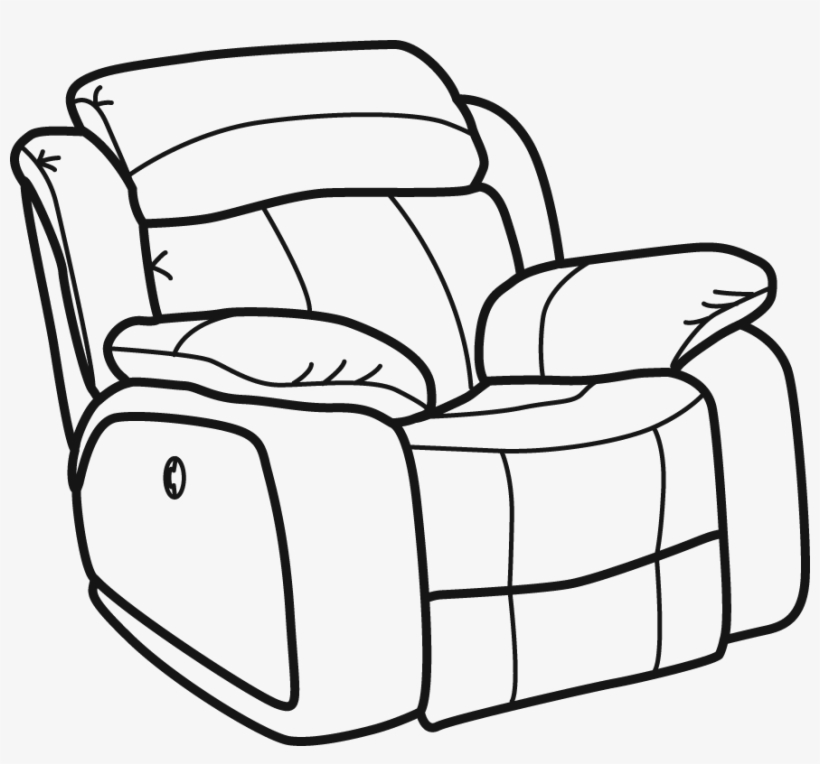 Furniture Clipart Recliner Chair - Reclining Chair Clip Art, transparent png #6337942