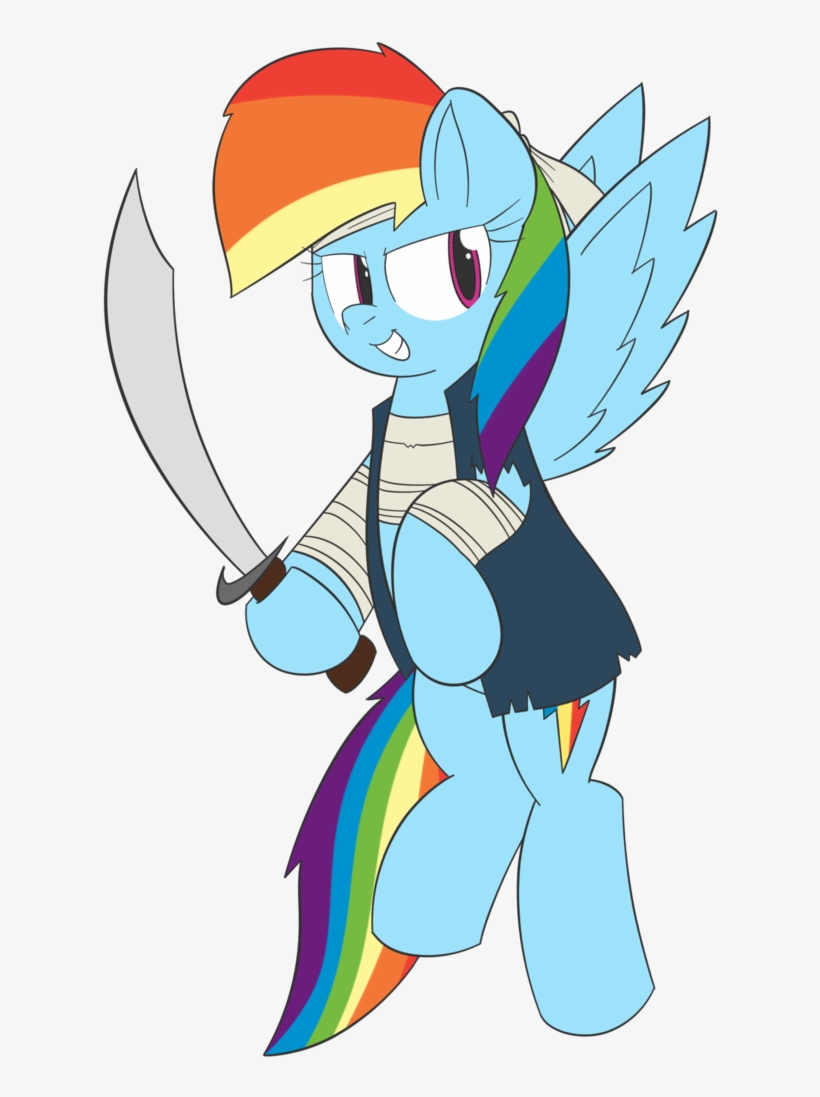 Wheatley, Pirate Dash, Rainbow Dash, Safe, Simple Background, - Cartoon, transparent png #6338944