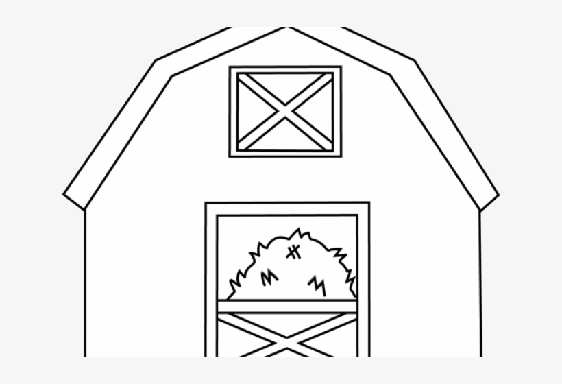 Barn Clip Art Black And White, transparent png #6340972