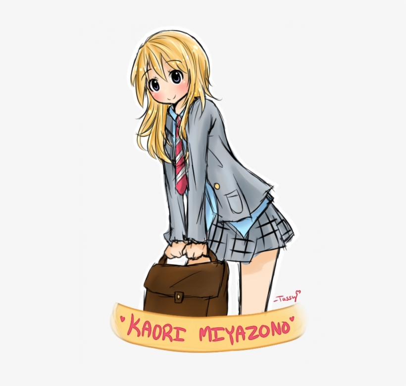 Your Lie In April Kaori Miyazono By Moonstar34-d8sfa7k - Kaori, transparent png #6342182