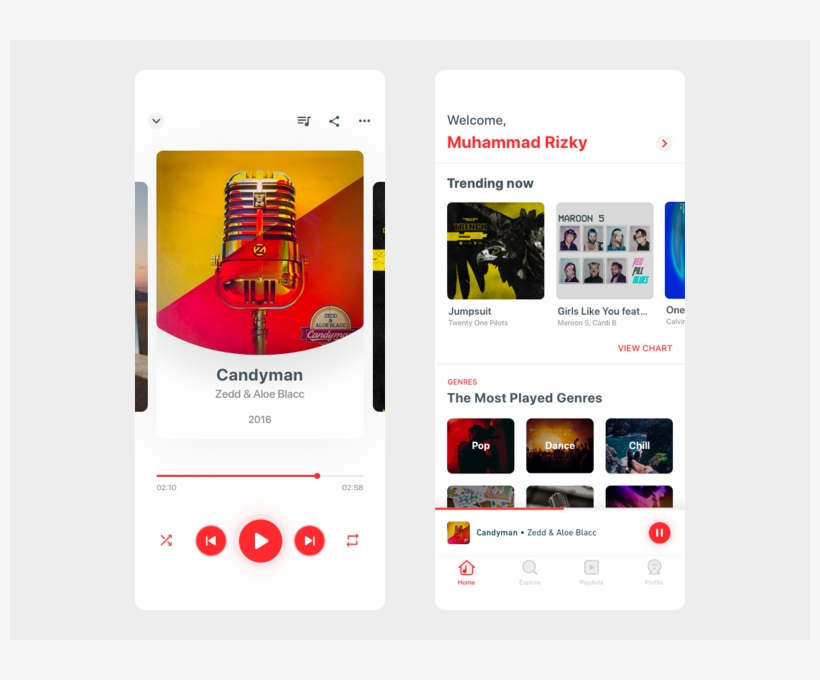 Music Player App Exploration Audio Simple Clear Clean - Zedd & Aloe Blacc, Aloe Blacc / Candyman, transparent png #6343484