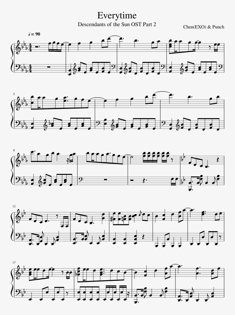 Print - All Of Me Piano Partitura, transparent png #6344867