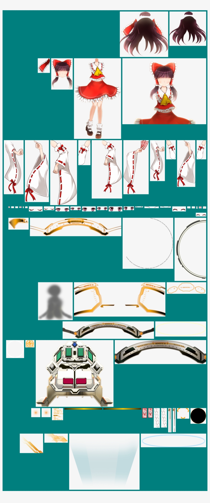 Click For Full Sized Image Reimu Hakurei - Car, transparent png #6345569