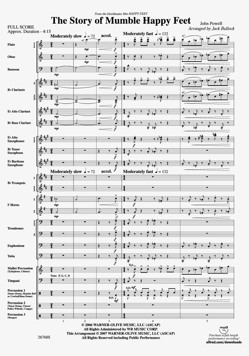 The Story Of Mumble Happy Feet Thumbnail - My Funny Valentine Sheet Music, transparent png #6347177