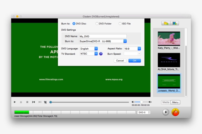 Cisdem Mac Dvd Burner Offers Full Feature To Perfect - Dvd, transparent png #6347575