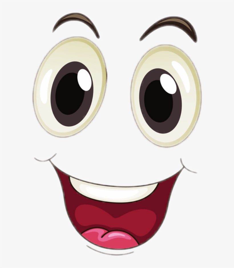 Face Happy Excited Lol Eyes Sticker Janet Png Excited - Cartoon Eyes And Mouth, transparent png #6349504