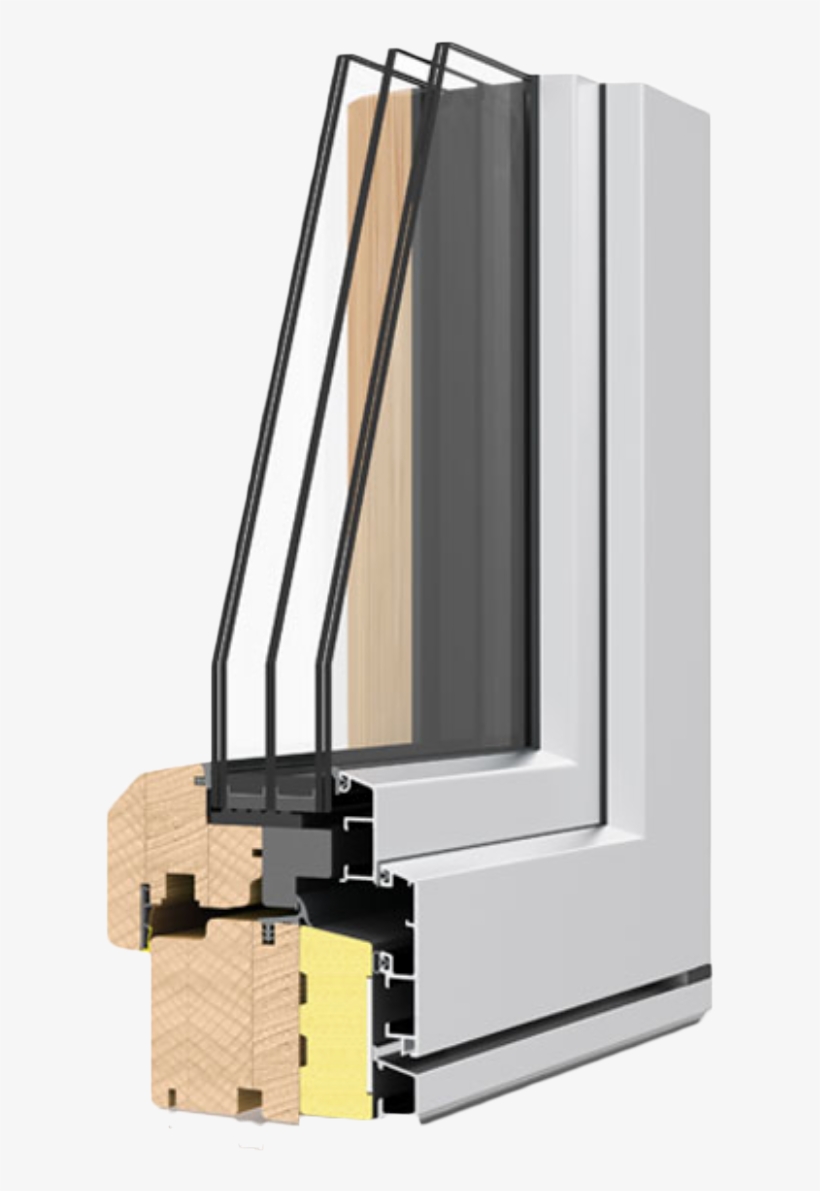 Aluminium Wood Windows - Uni_one Complanare, transparent png #6349633