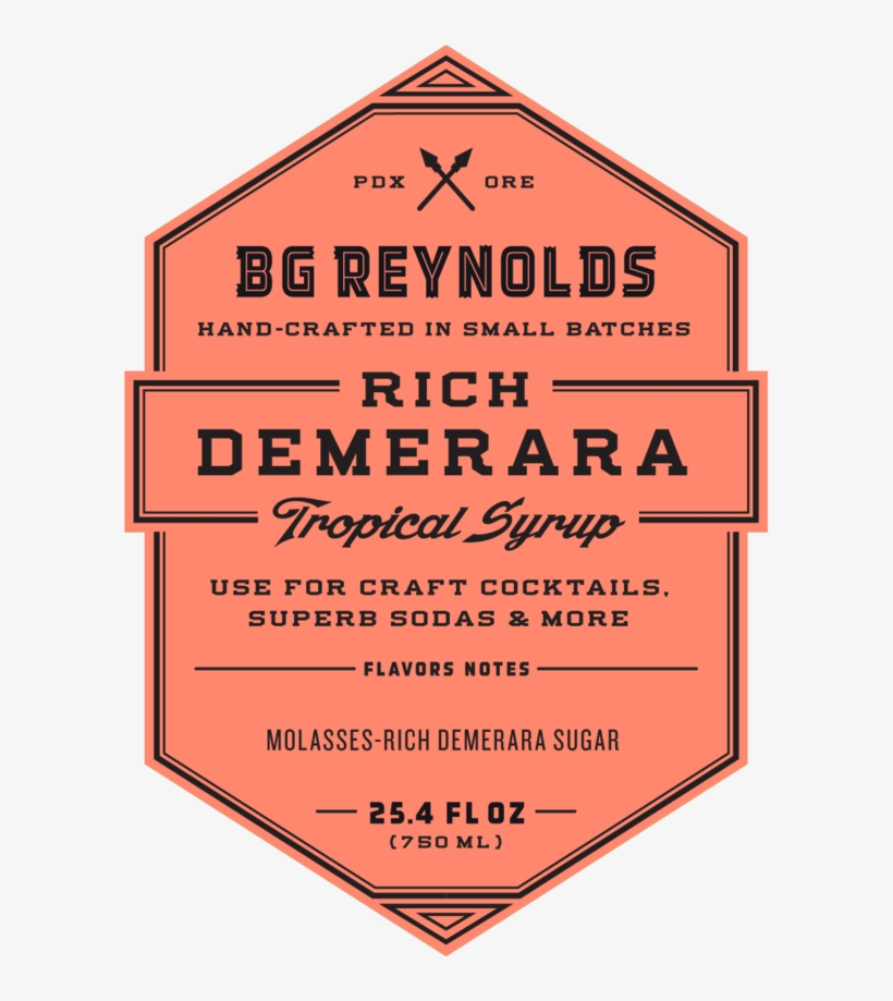 Reynolds' Rich Demerara Syrup - Bg Reynolds Original Orgeat Syrup, transparent png #6350690