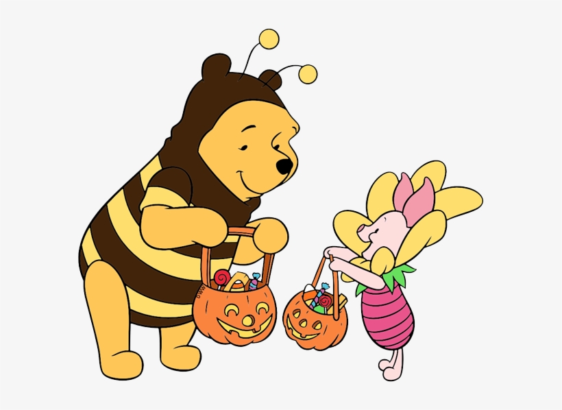 Halloween Clip Art - Pooh And Piglet Halloween, transparent png #6350828