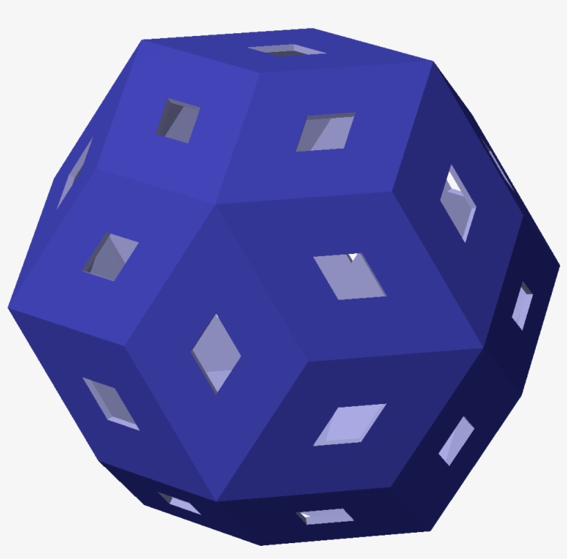 Rhombic Triacontahedron 1 - Dice, transparent png #6350829
