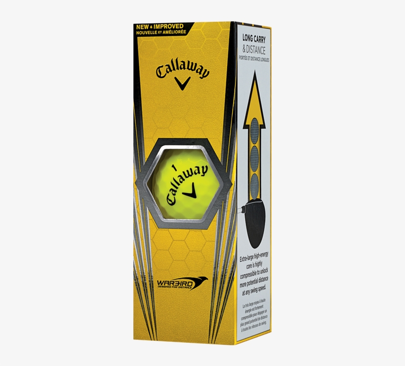 Callaway Warbird Golf Balls - Callaway Warbird Golfbälle 2017 - Weiß 3er Pack, transparent png #6351267