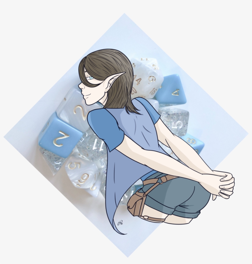 White And Blue Dice Set - Blue, transparent png #6351489