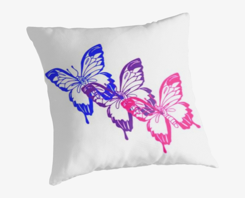 Bisexual Flag Butterflies By Infuriating - Bisexual Butterfly Queen Duvet, transparent png #6351601